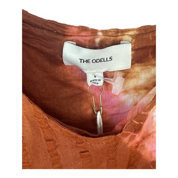 Anthropologie The Odells Tie-Dye Maxi Dress Sleeveless Textured Seersucker Small - Picture 15 of 16